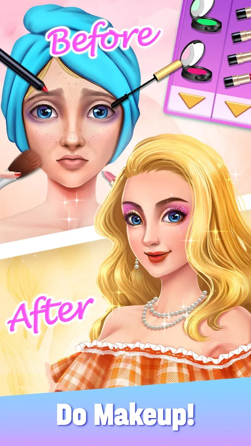 Мода стилист: макияж, одевалки v3.5.3 APK Мод (Много денег) Screenshot 1