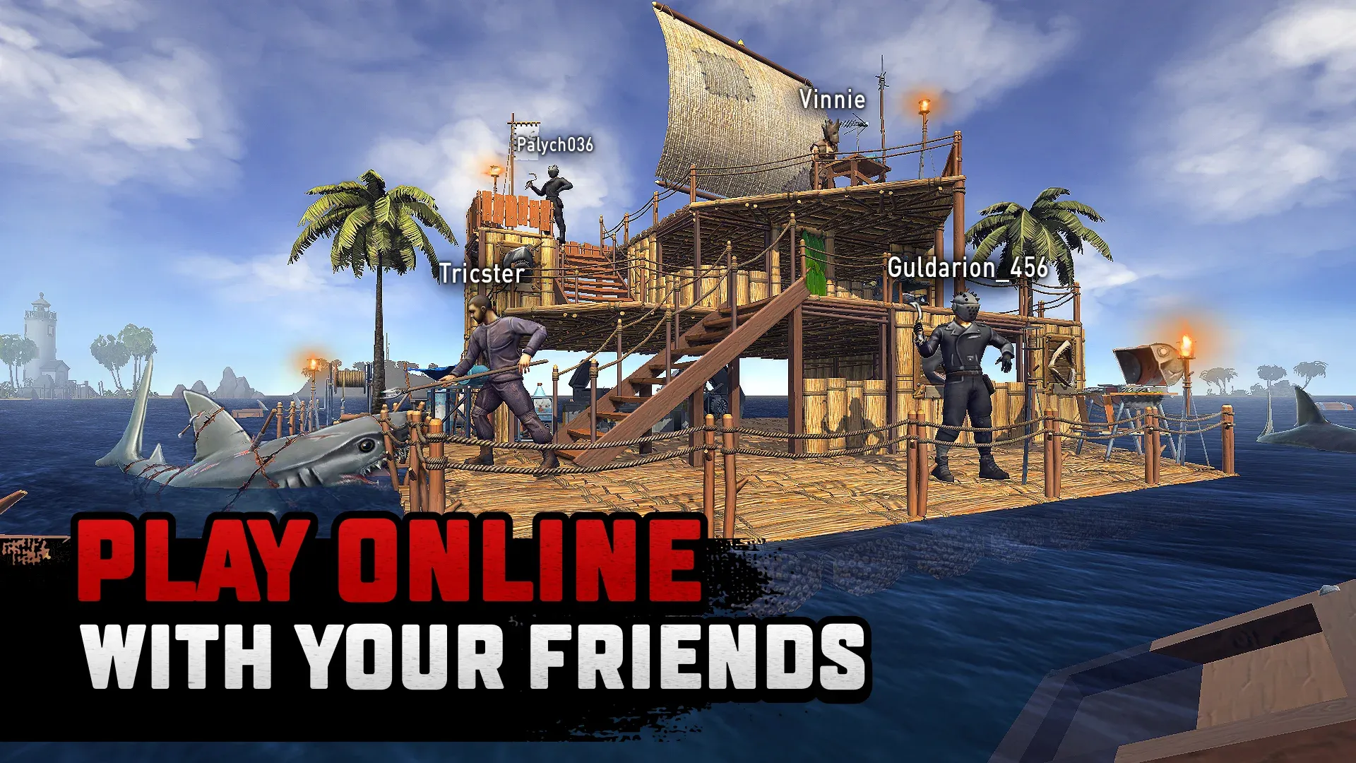 Raft® Survival: Мультиплеер v10.9.1 APK Мод (Бесплатные награды) Screenshot 1