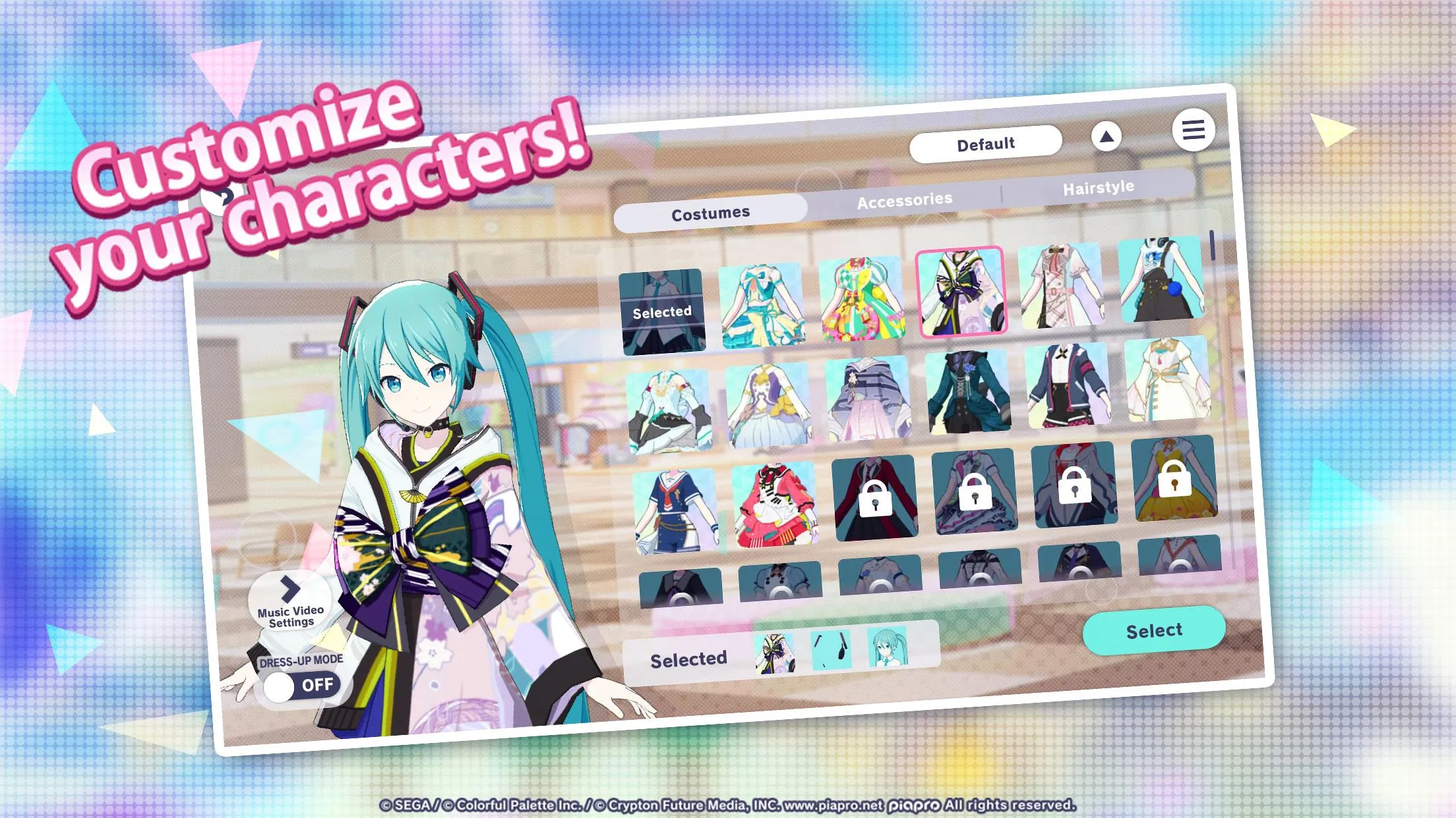 HATSUNE MIKU: COLORFUL STAGE! v5.2.0 APK Мод (Меню, Отличное исполнение, Режим бога) Screenshot 2