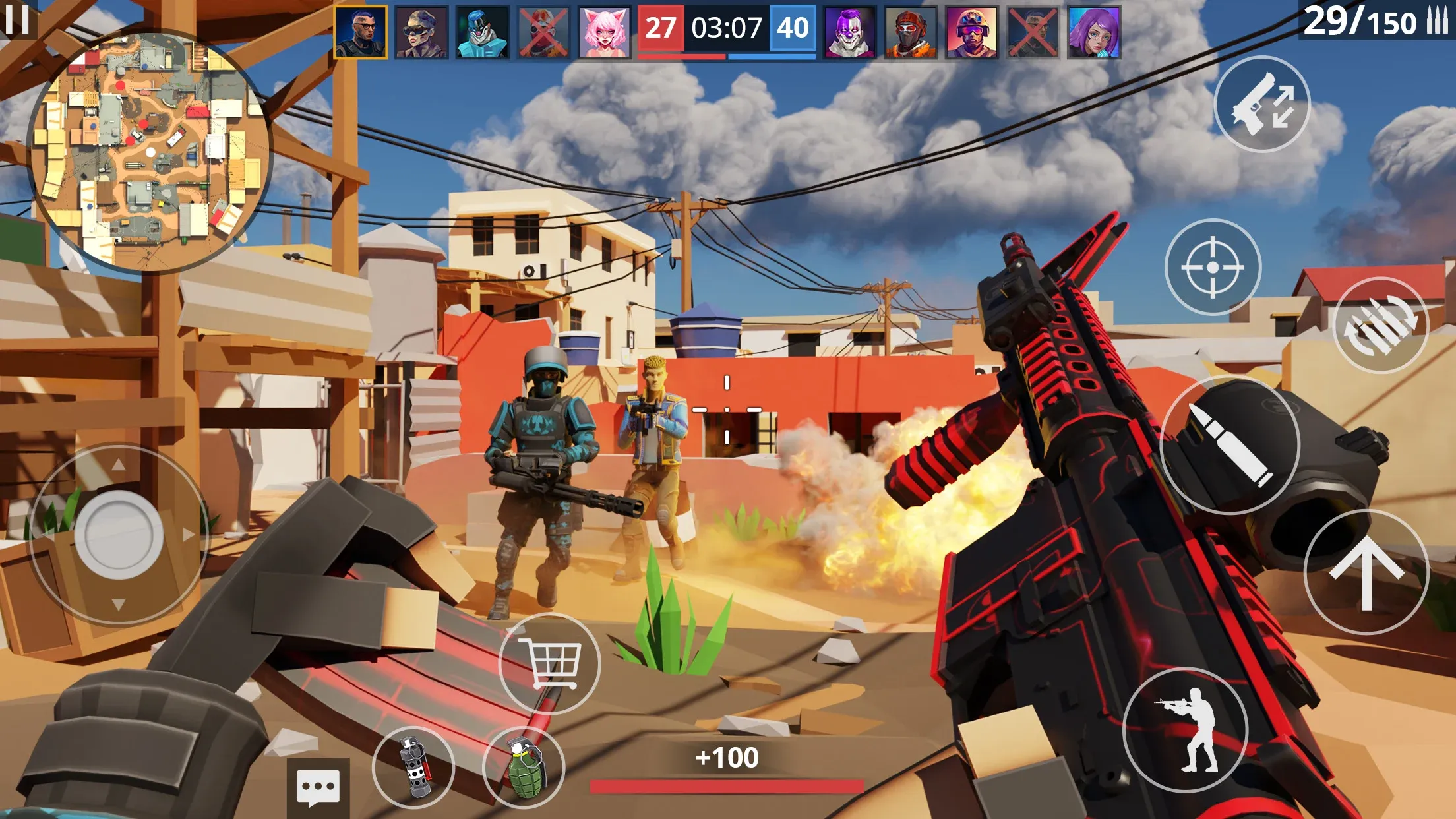 POLYWAR v2.6.0 APK Мод (Меню, Много патронов, Режим бога, VIP) Screenshot 1