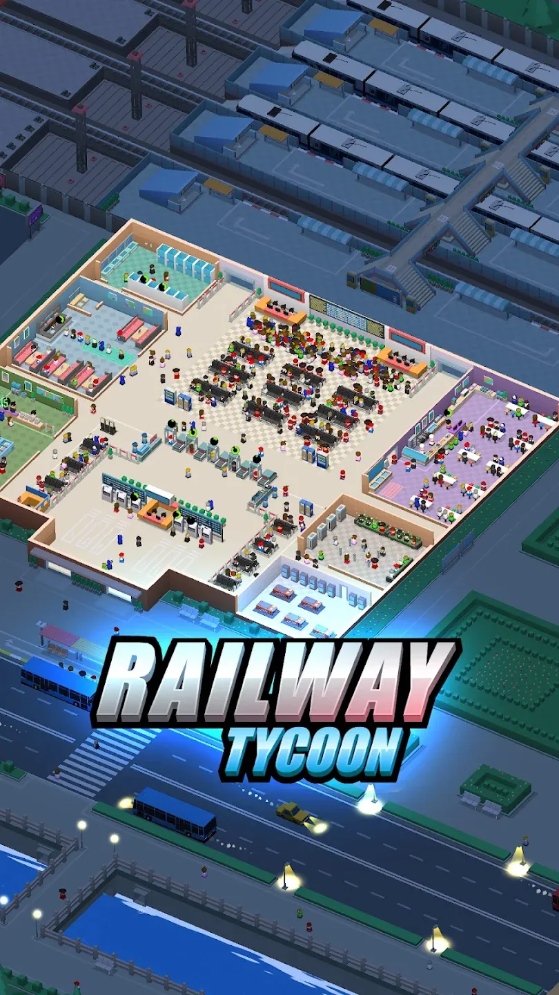 Idle Raiway Tycoon v1.59 APK Мод (Много денег) Screenshot 1