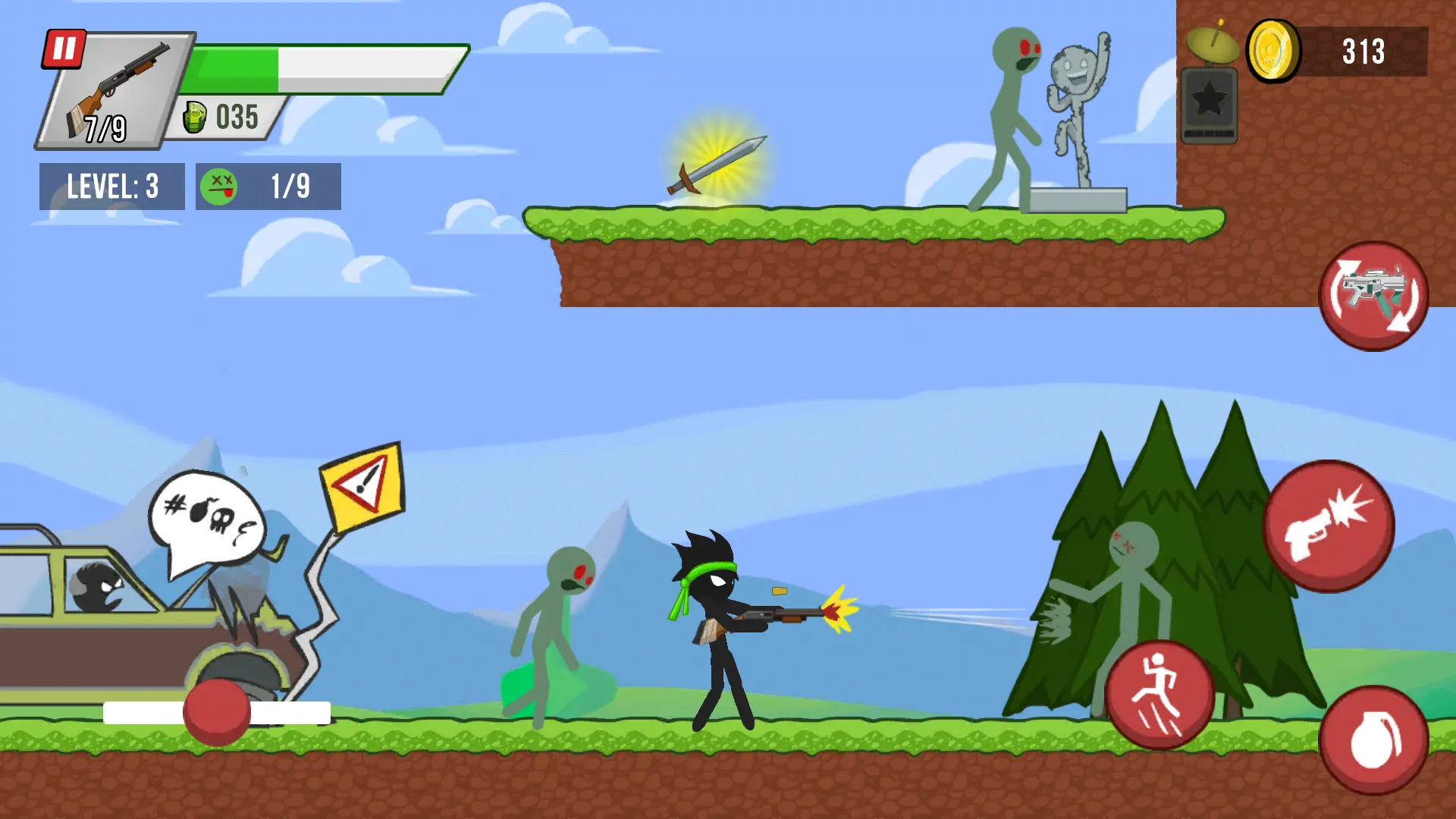 Stick vs Zombies v1.6.0 APK Мод (Меню, Режим бога, Много денег) Screenshot 1 Stick vs Zombies v1.6.0 APK Мод (Меню, Режим бога, Много денег) Screenshot 1