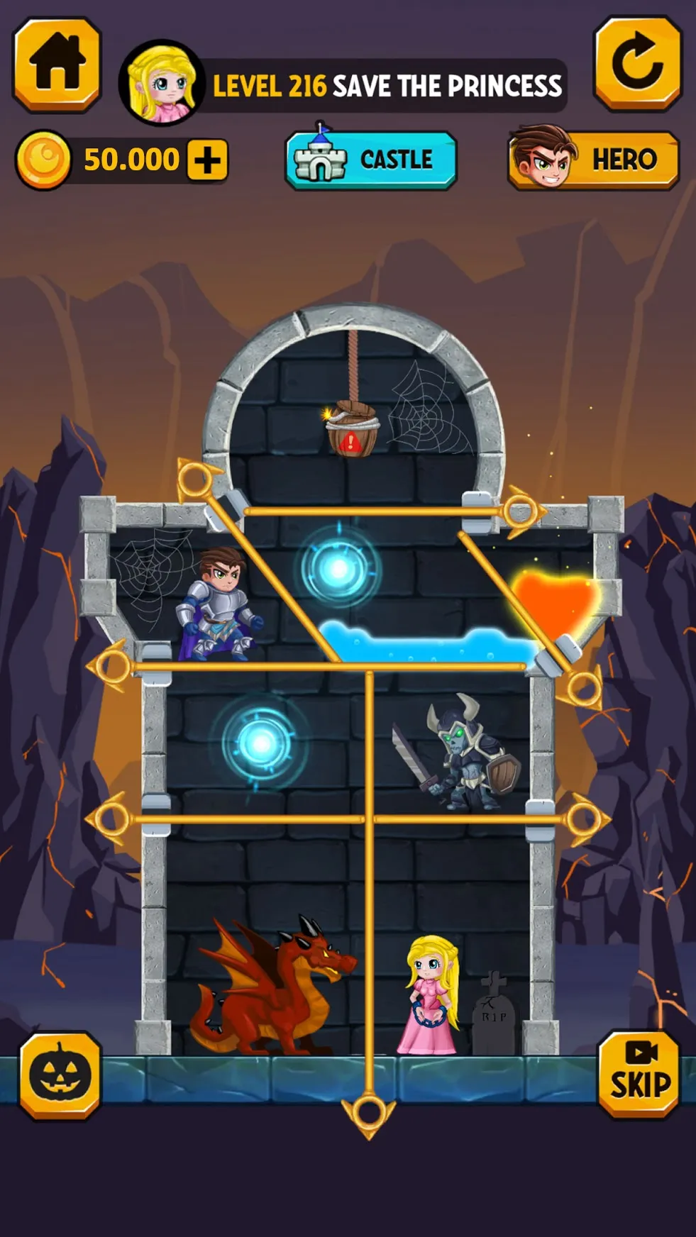 Rescue Hero: Pull The Pin [мод: много денег] Screenshot 2