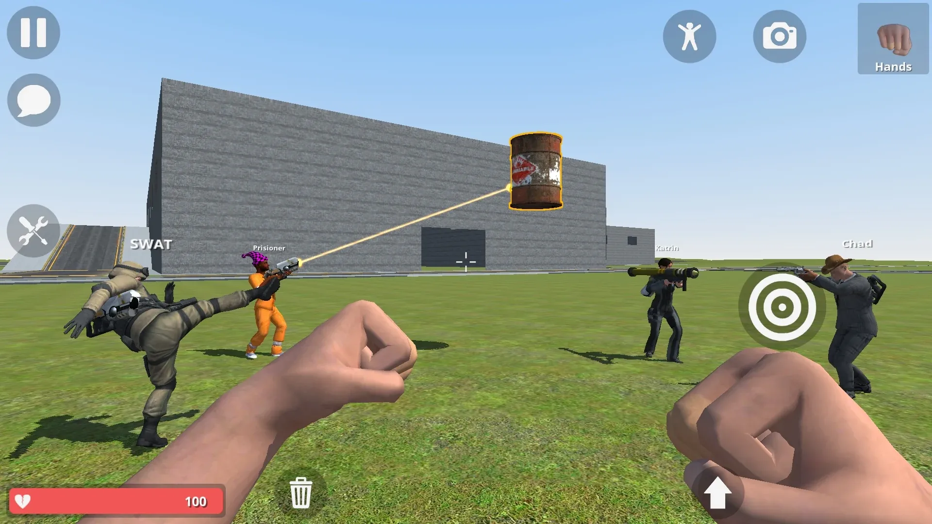 Hypper Sandbox v0.5.0.3 APK Мод (Мега Меню, 12+ функций) Screenshot 1