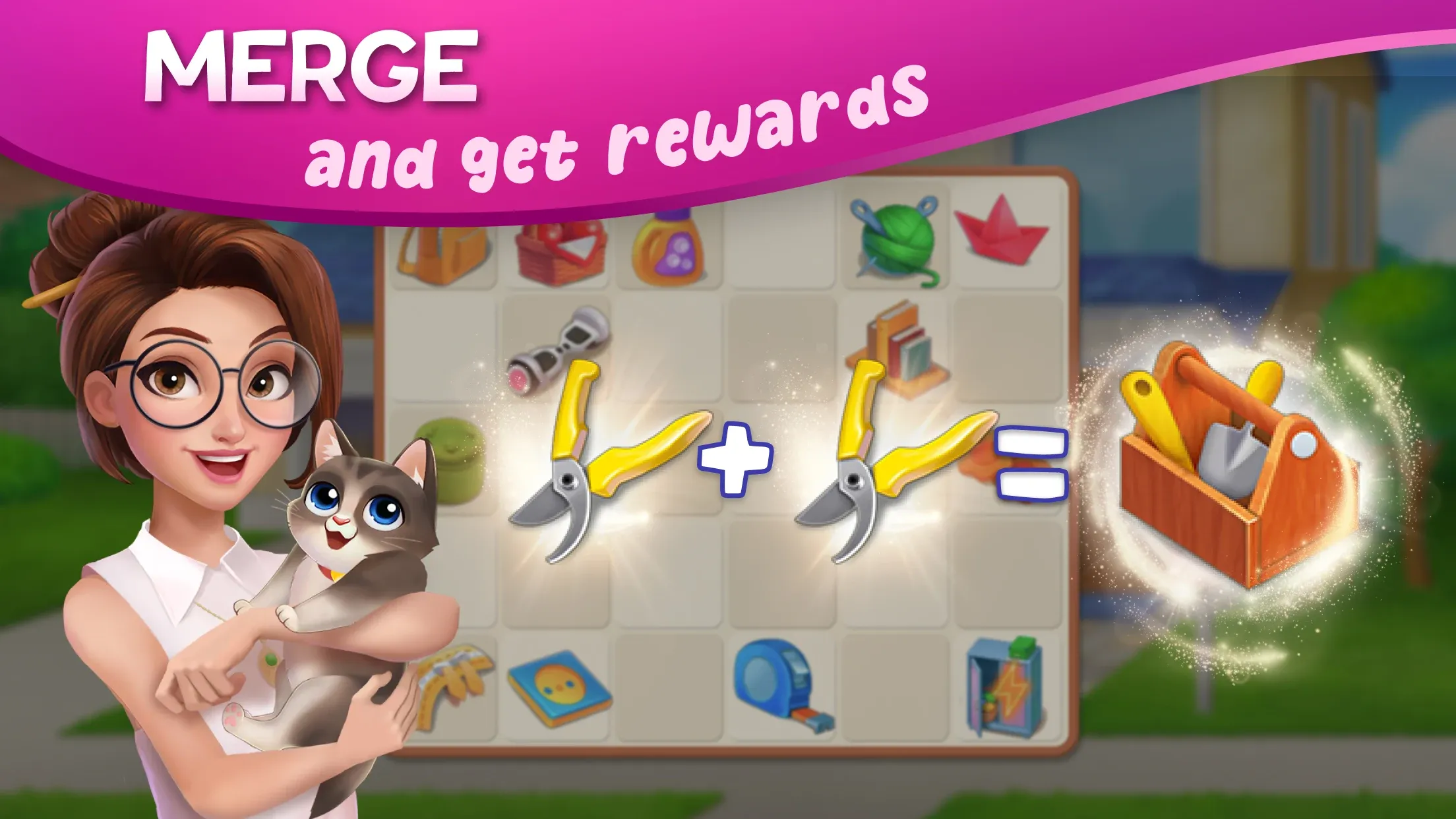 Дизайнвиль: Merge & Дизайн v1.216.4 APK Мод (Много денег) Screenshot 4
