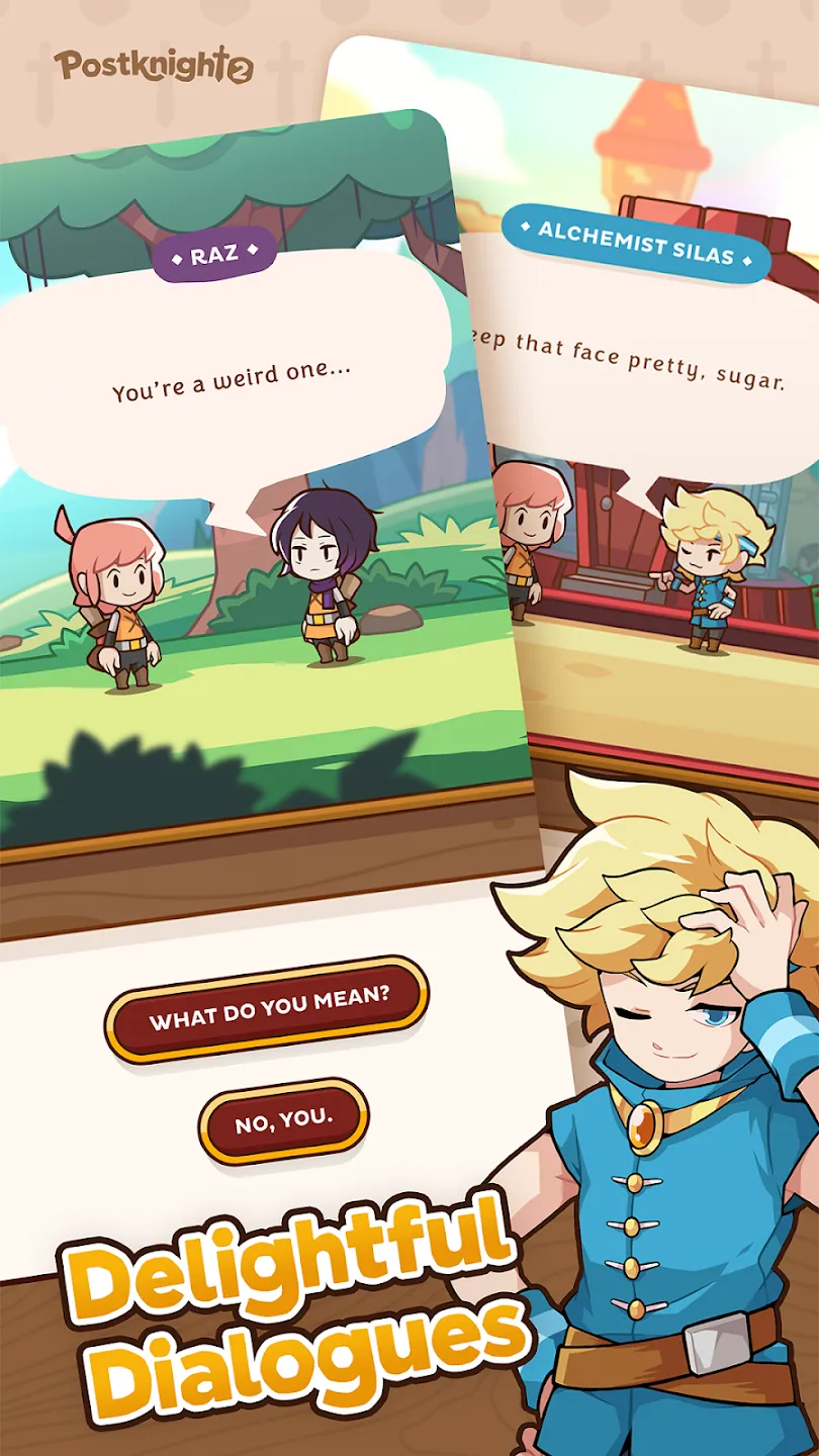 Postknight 2 v2.7.14 APK Мод (Меню, Множитель урона и скорости, Режим бога) Screenshot 3