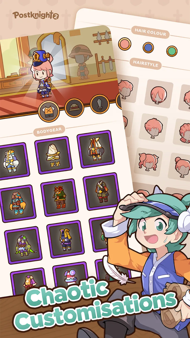 Postknight 2 v2.7.14 APK Мод (Меню, Множитель урона и скорости, Режим бога) Screenshot 5