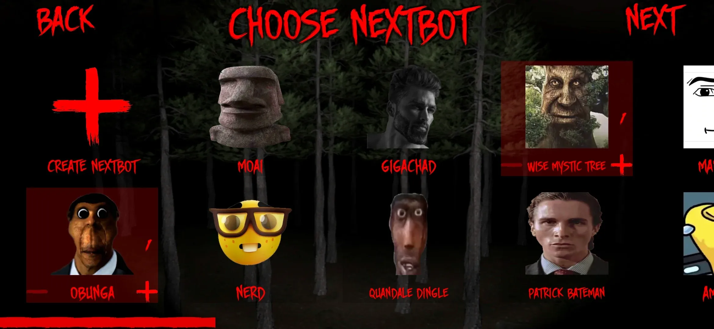 Nextbot chasing v1.36 APK Мод (Меню, Режим бога, Выносиливость) Screenshot 1