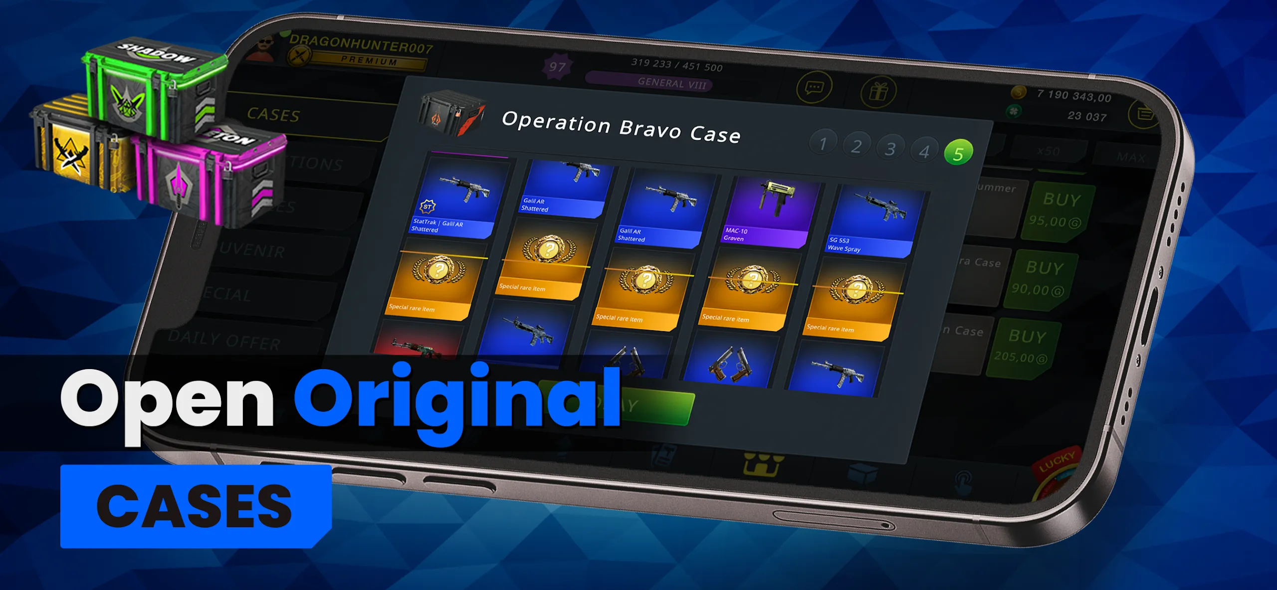 Кейсы КС ГО - Симулятор Кейсов v1.27.1 APK Мод (Много денег) Screenshot 3