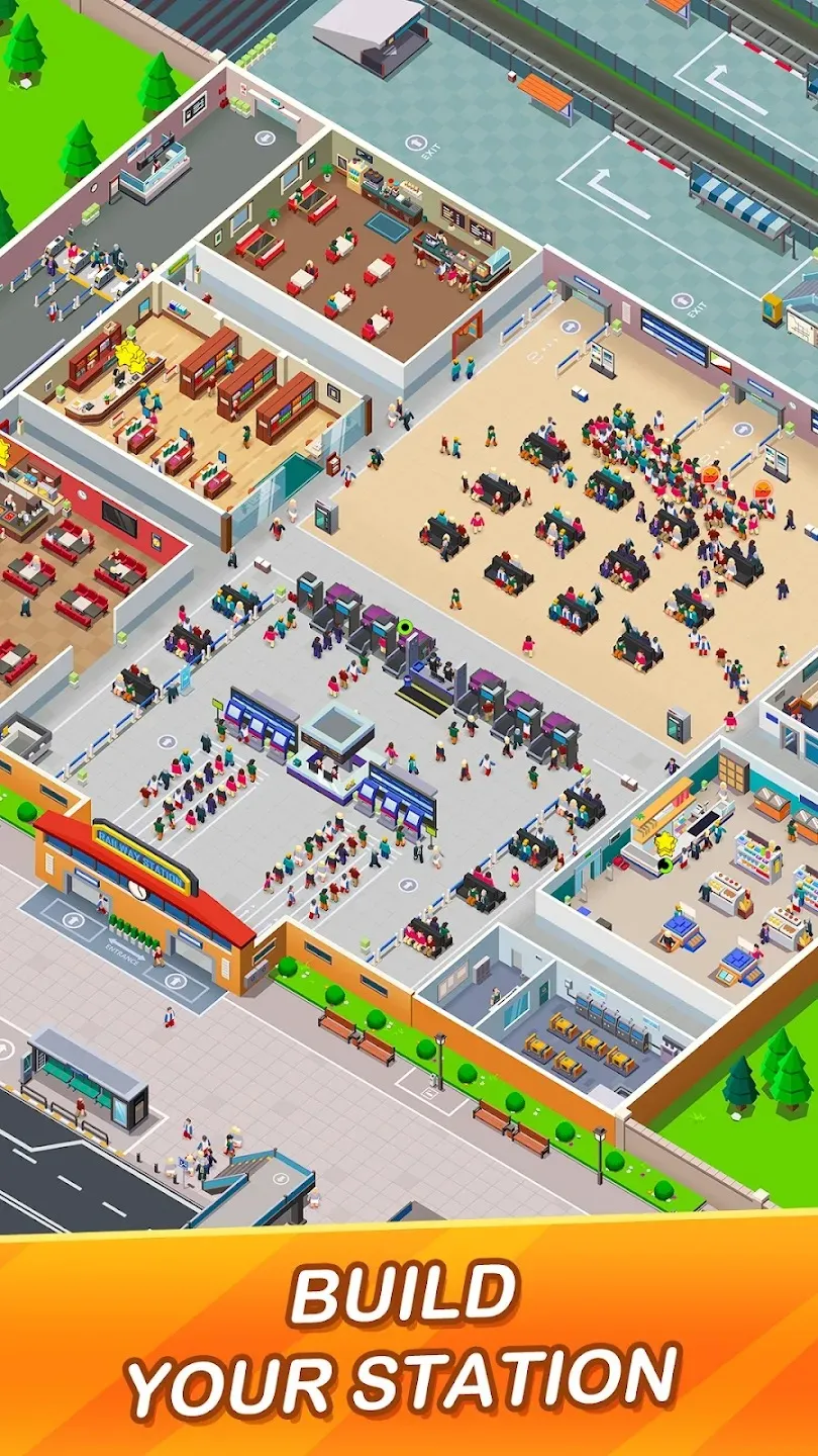 Idle Train Empire: магнат игры [мод: много денег] Screenshot 2