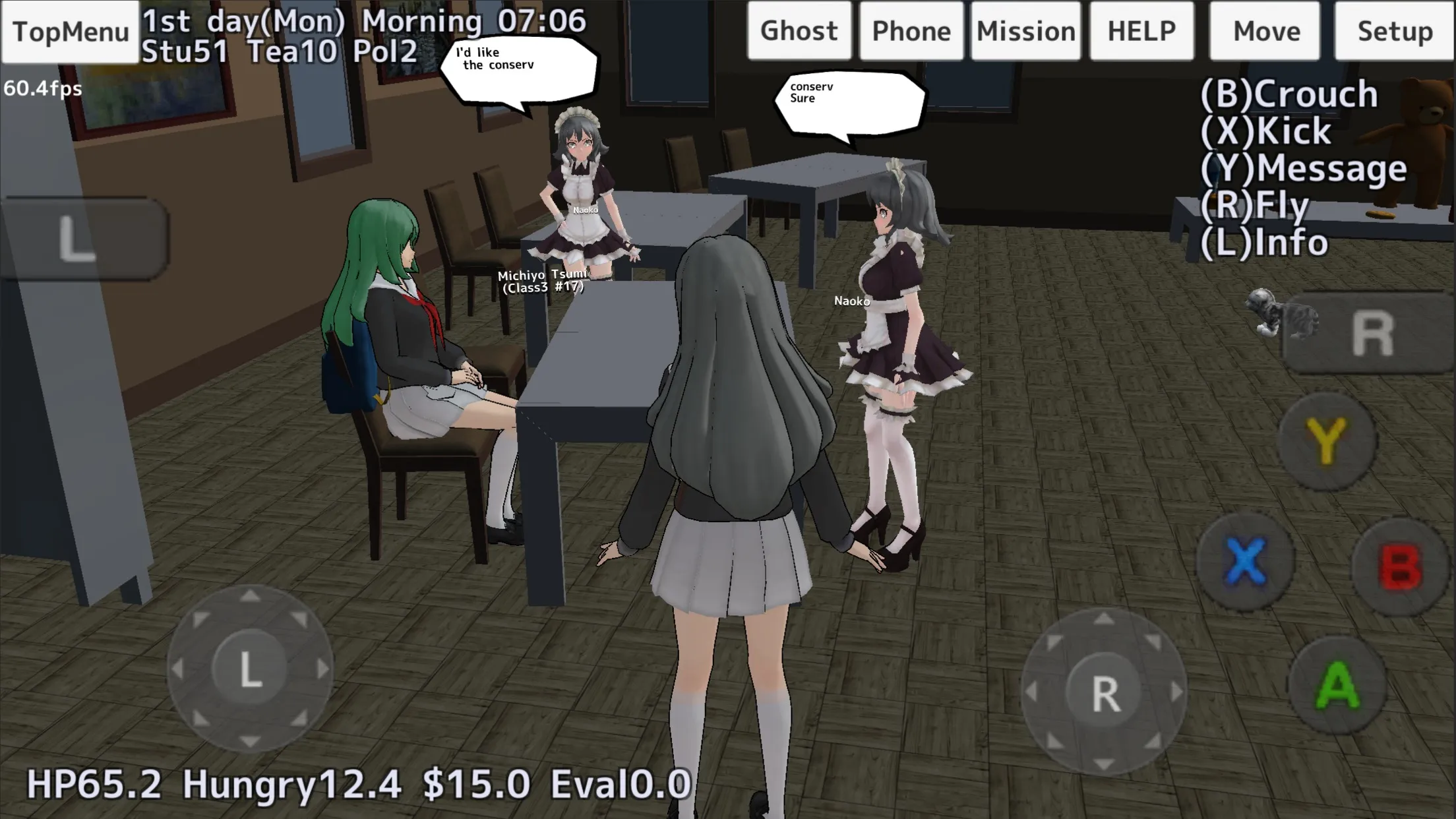 School Girls Simulator [мод: меню] Screenshot 3