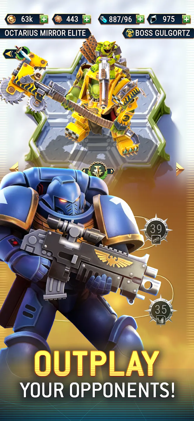 Warhammer 40,000: Tacticus v1.39.36 APK Мод (Меню, Один удар, Много денег) Screenshot 4