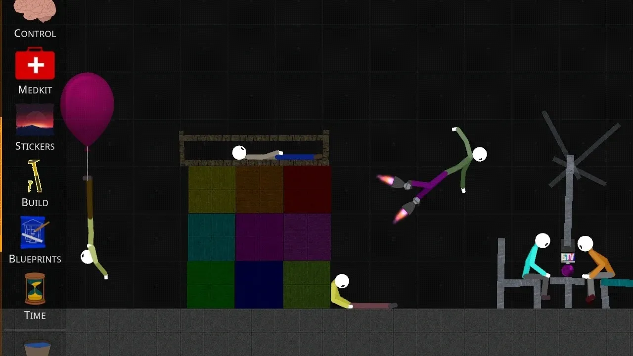 Stickman Ragdoll Playground [мод: без рекламы] Screenshot 2