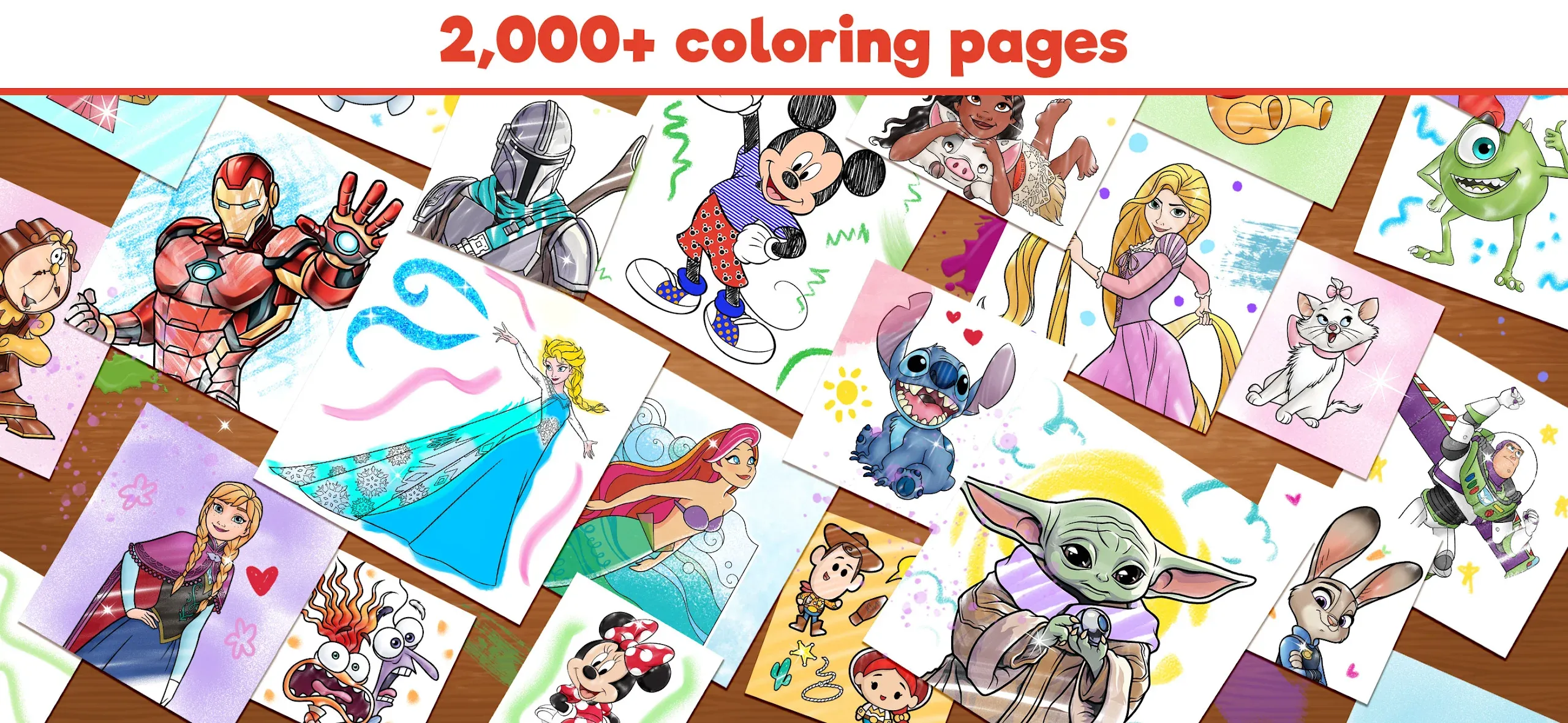 Disney: мир раскрасок v16.5.0 APK Мод (Много денег) Screenshot 2