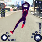 Мод на Андроид: Miami Rope Hero Spider Games [мод: много денег] на Андроид