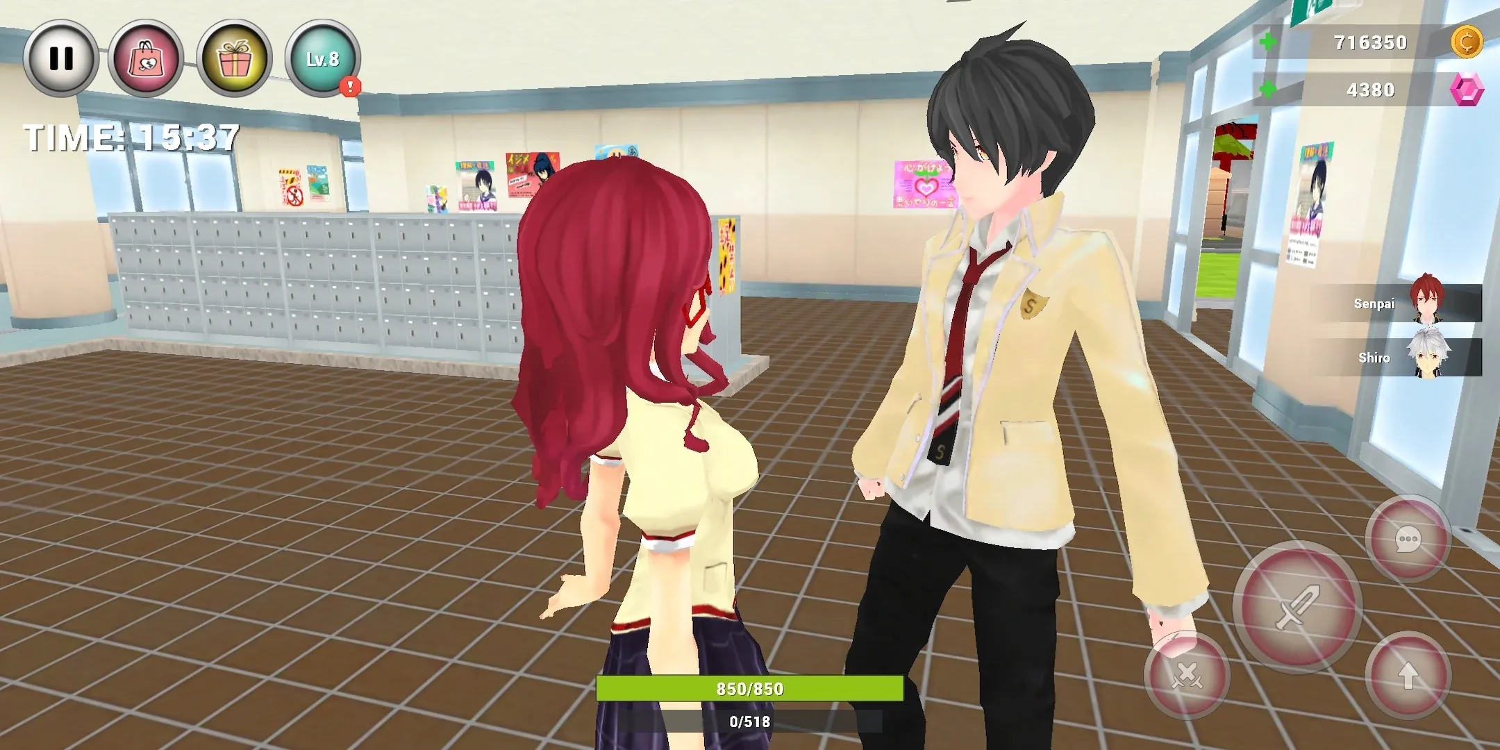Anime High School Simulator v3.3.0 APK Мод (Много денег) Screenshot 4