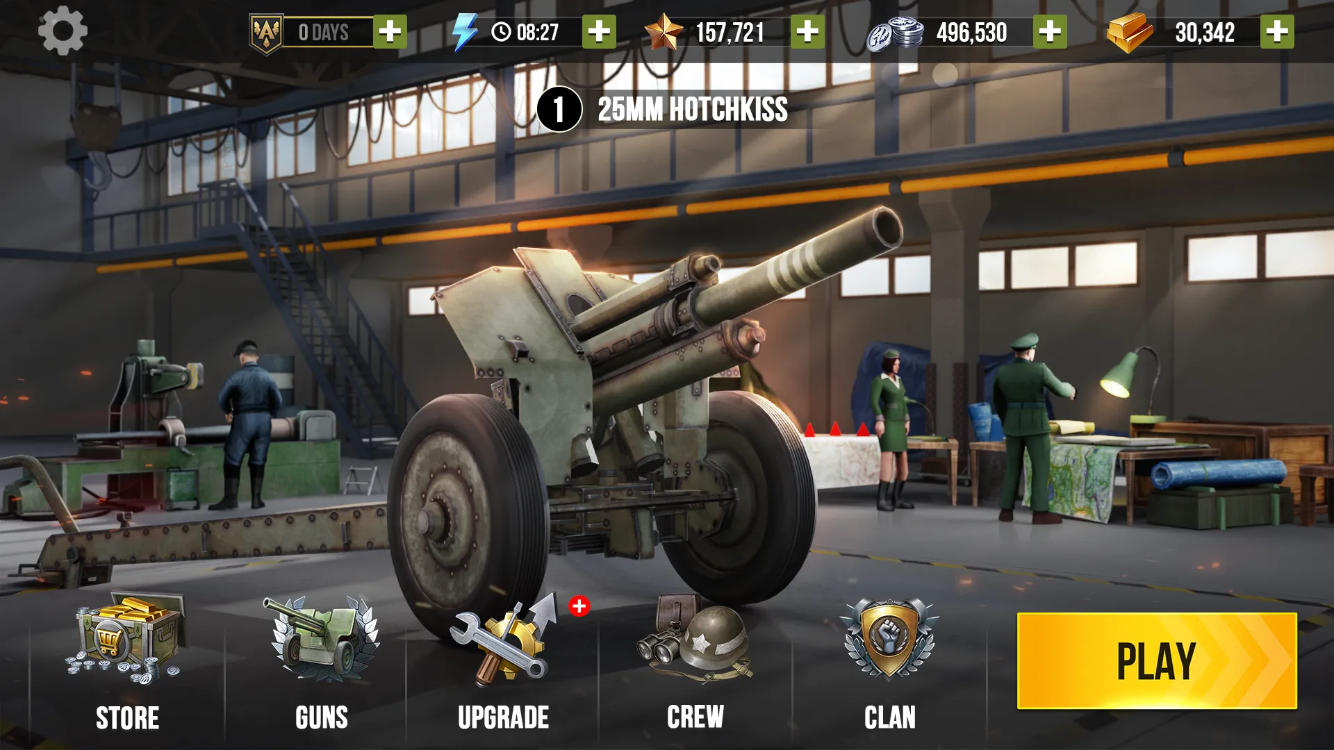 World of Artillery: Поле Войны v2.0.26 APK Мод (Меню, Заморозка золота, Разблокированы пушки) Screenshot 4