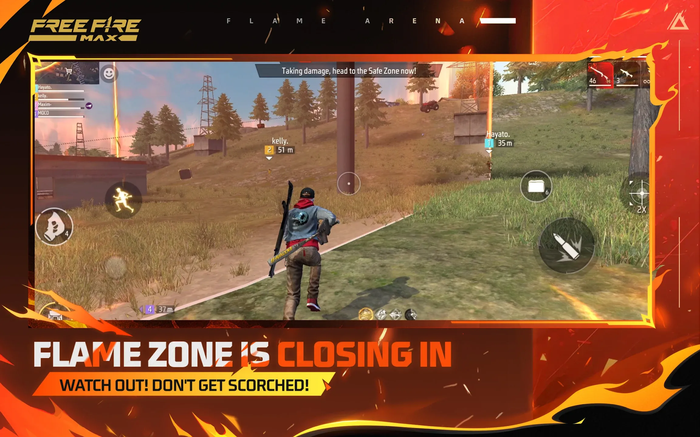Free Fire MAX v2.124.1 APK Мод (Мега Меню, WallHack, Auto Headshot, Menu Mod) Screenshot 4