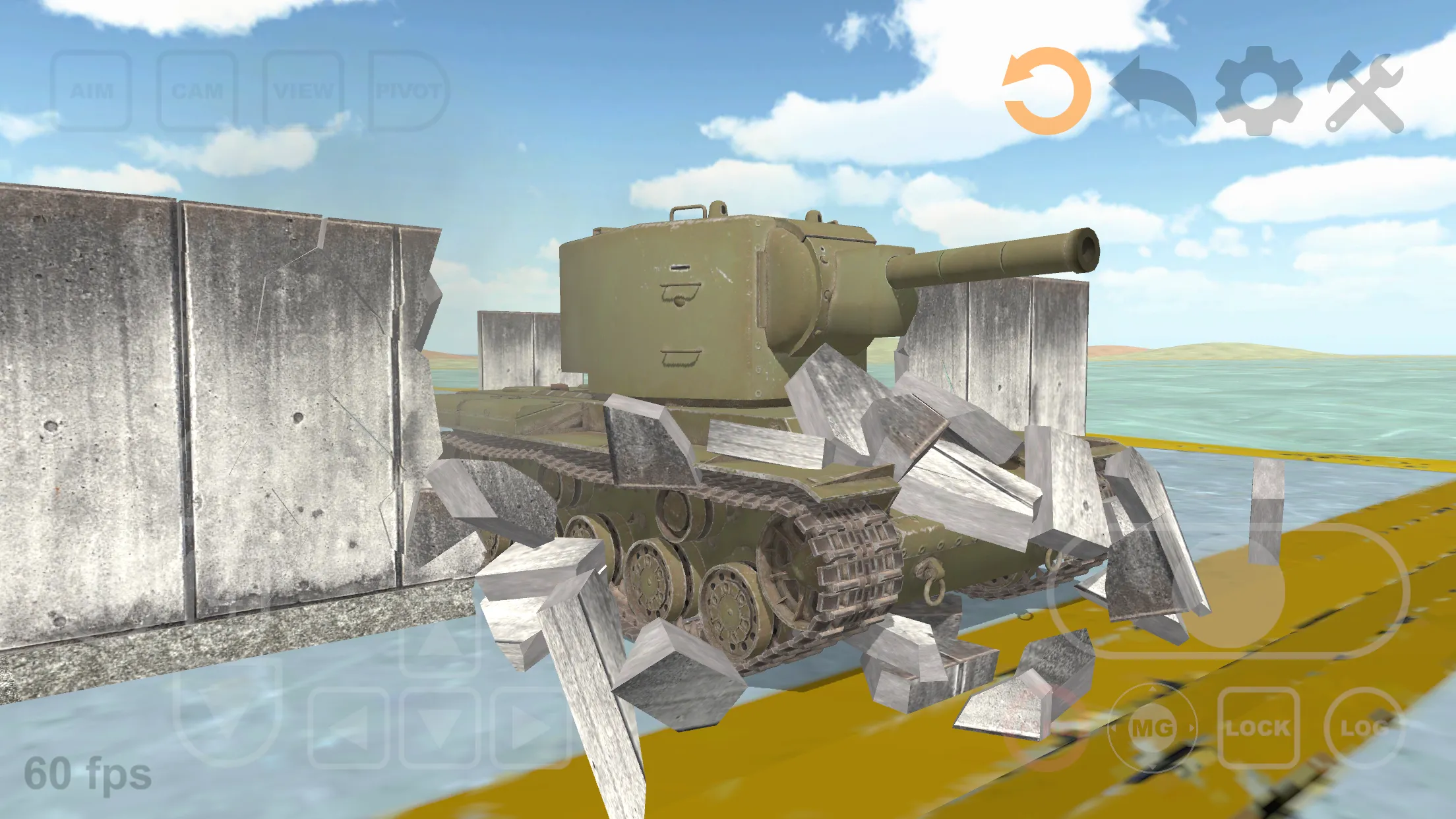 Tank Physics Mobile Vol.1 v9.1 APK Мод (Без рекламы) Screenshot 1