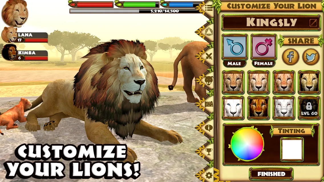 Ultimate Lion Simulator [мод: полная версия] Screenshot 5