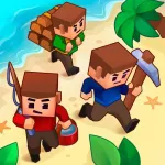 Скачать полную версию Isle Builder：Кликер Выживалка [мод: бесплатный крафт] на Андроид