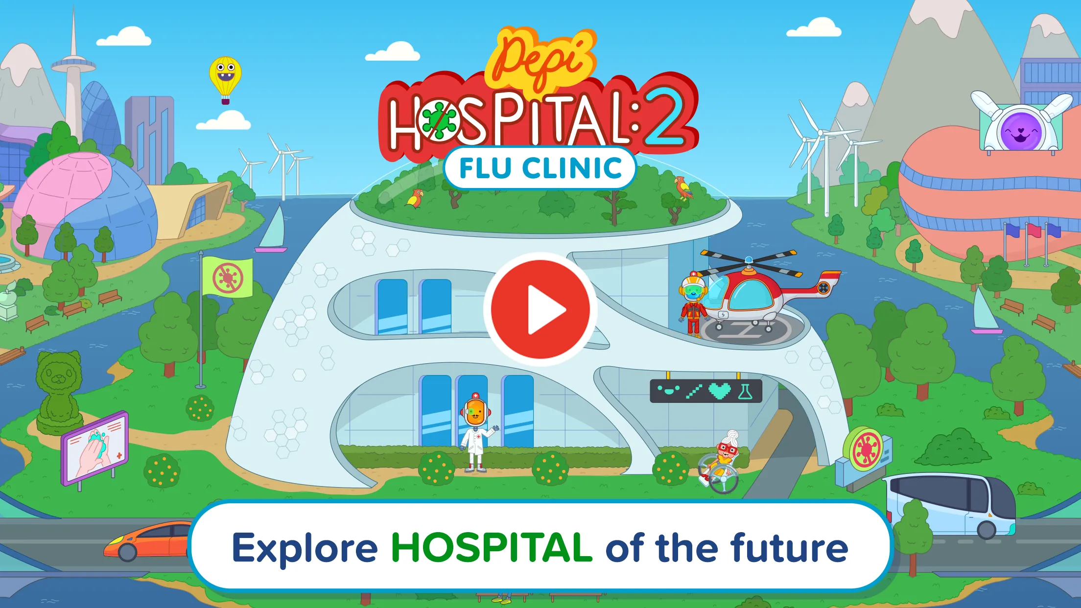 Pepi Hospital 2: Flu Clinic v1.10.0 APK Мод (Всё открыто) Screenshot 1