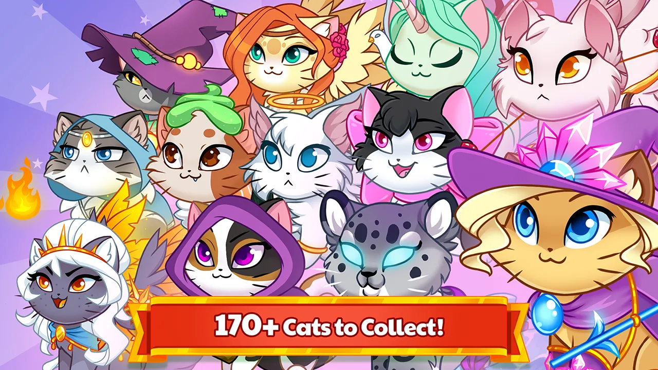 Castle Cats: Эпические квесты v4.4.20.13.12 APK Мод (Меню, Много денег, Большой урон) Screenshot 4
