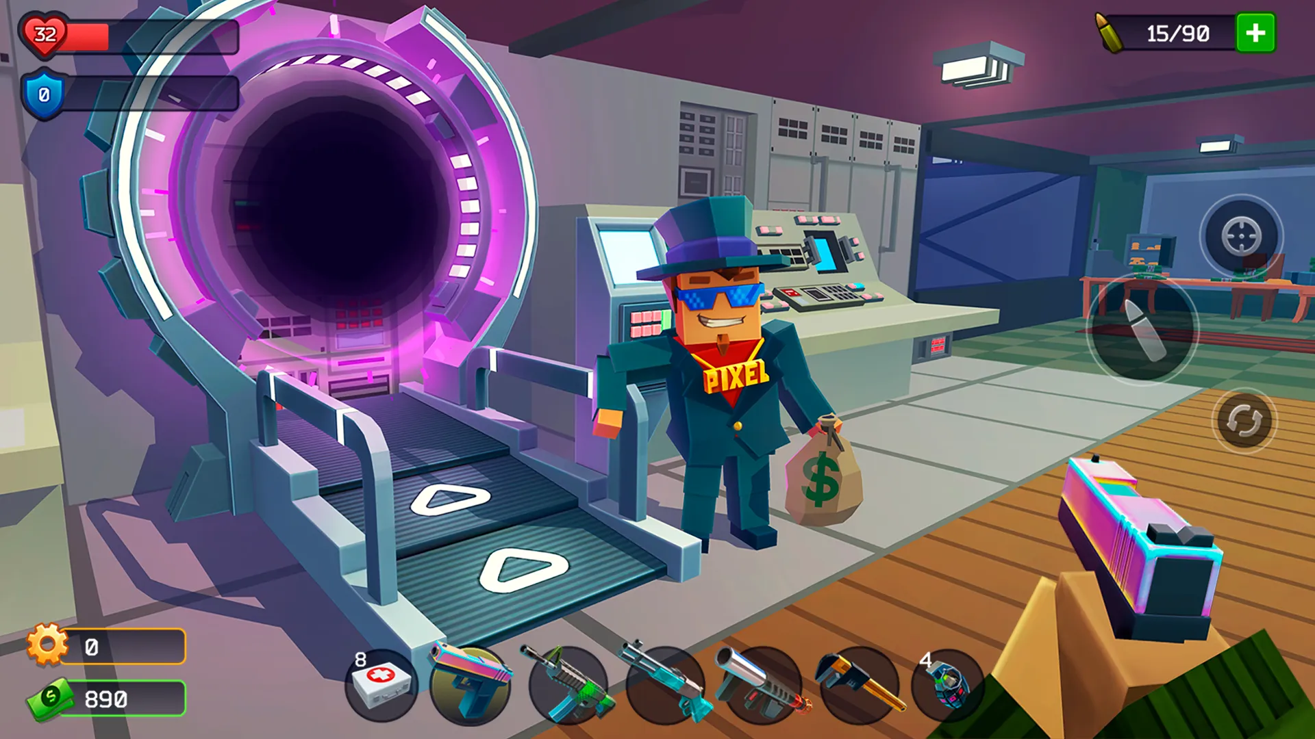 Pixel Combat: Zombies Strike v5.12.1 APK Мод (Мега Меню, Всё разблокировано) Screenshot 1