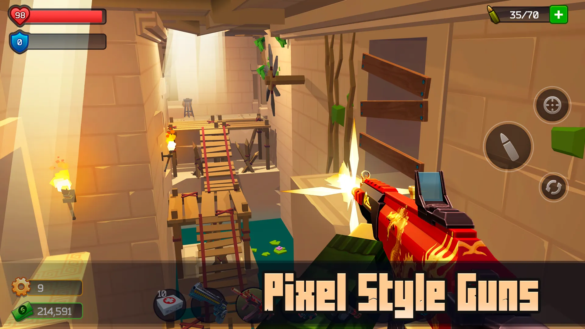 Pixel Combat: Zombies Strike v5.12.1 APK Мод (Мега Меню, Всё разблокировано) Screenshot 4
