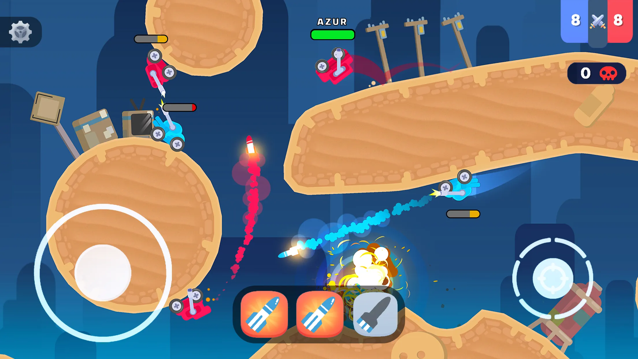 Mad Royale io - игра танчики v2.22 APK Мод (Меню, Много денег, Без рекламы) Screenshot 1