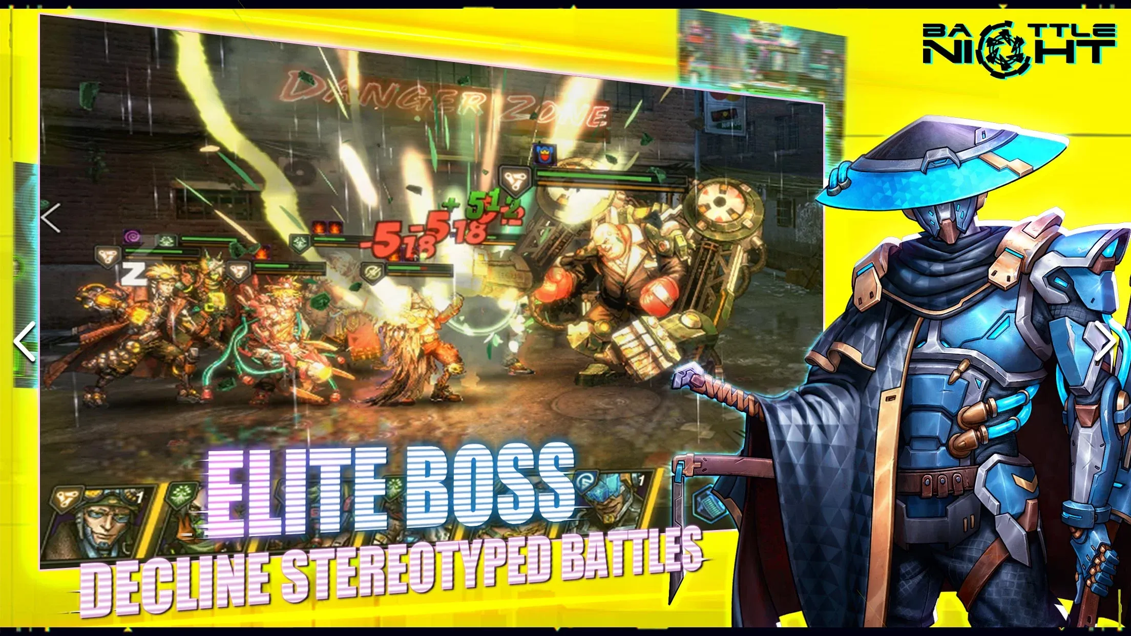 Battle Night: Cyberpunk RPG v1.9.11 APK Мод (Меню, Скорость игры) Screenshot 2