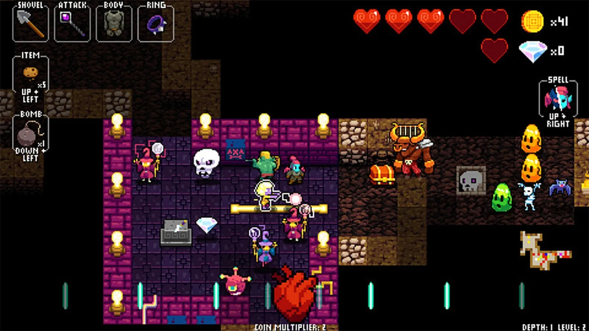 Crypt of the NecroDancer [мод: меню] Screenshot 1