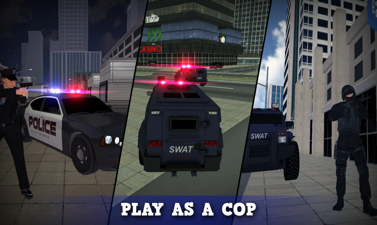 Justice Rivals 3 Cops&Robbers v1.200f8 APK Мод (Много денег) Screenshot 1