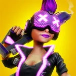 Скачать мод Gridpunk королевская битва Мод (Меню, Много денег, Скорость игры) на Андроид
