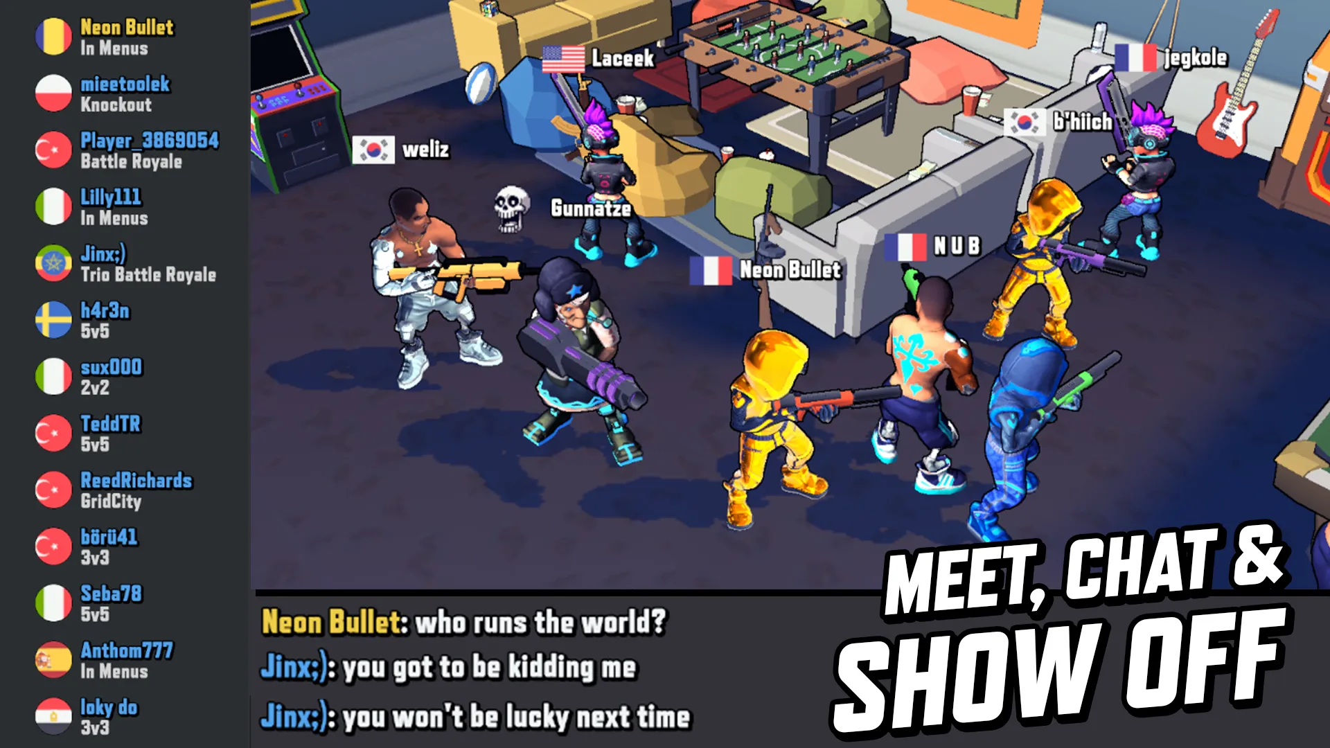 Gridpunk королевская битва v1.2.39 APK Мод (Меню, Много денег, Скорость игры) Screenshot 5 Gridpunk королевская битва v1.2.39 APK Мод (Меню, Много денег, Скорость игры) Screenshot 5