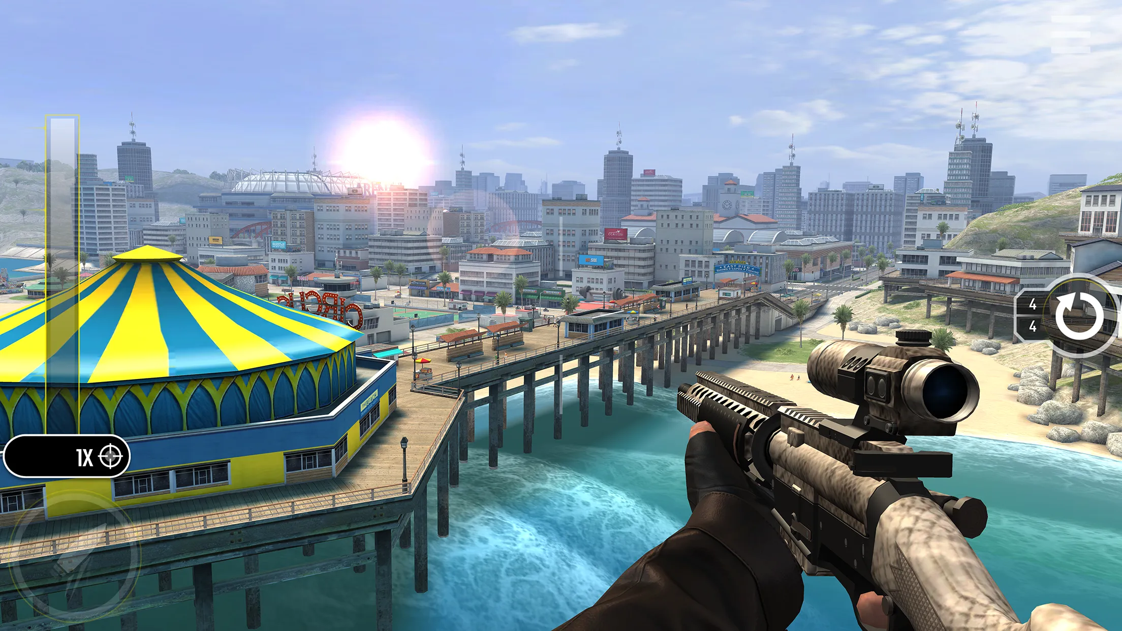 Pure Sniper v500342 APK Мод (Меню, Хак скорости, Без рекламы) Screenshot 1