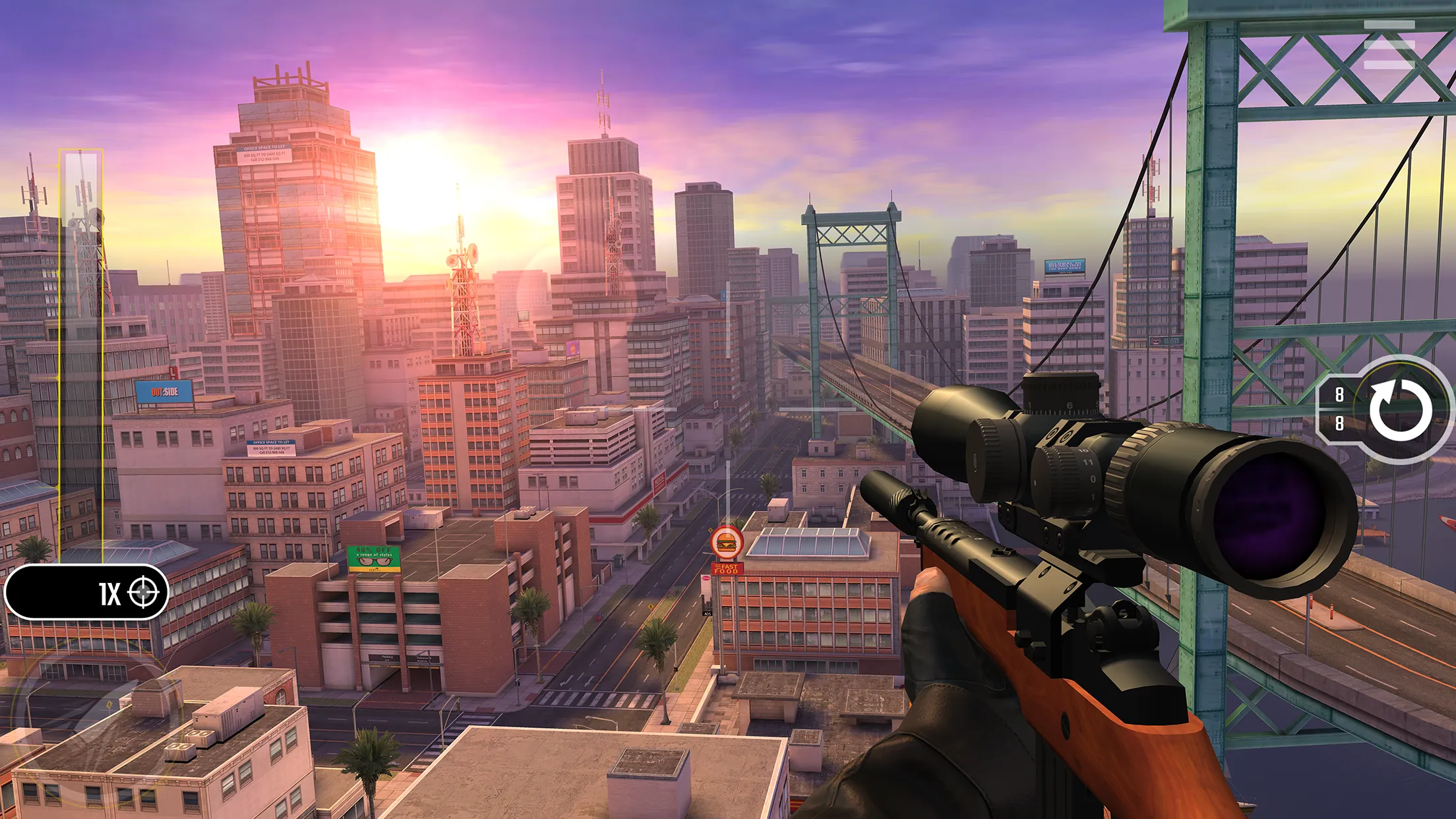 Pure Sniper v500342 APK Мод (Меню, Хак скорости, Без рекламы) Screenshot 3