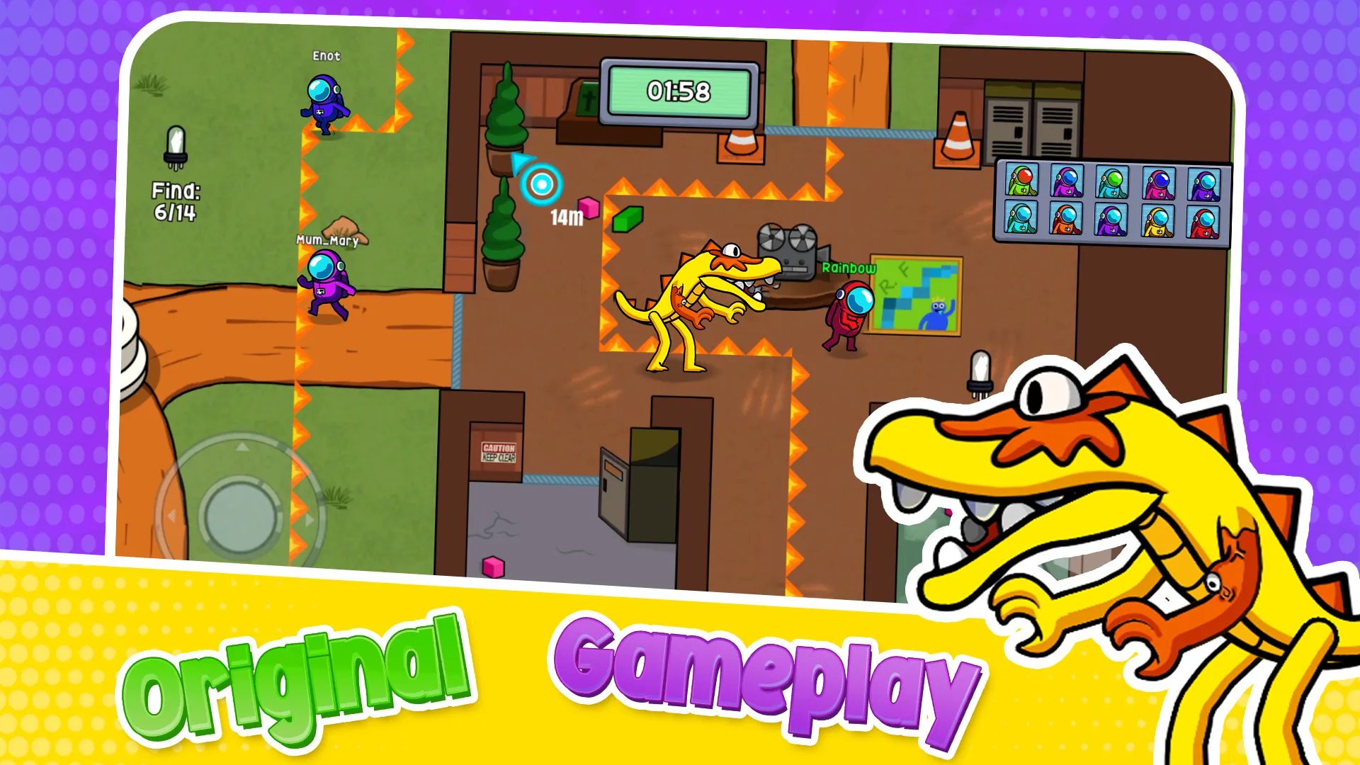 Survivor In Rainbow Monster v1.5.3 APK Мод (Меню, Много денег, Скиллы без кулдауна) Screenshot 2