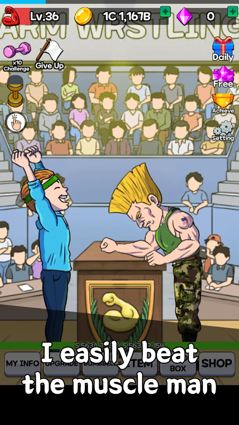 Arm Wrestling Clicker v1.5.3 APK Мод (Много денег) Screenshot 5
