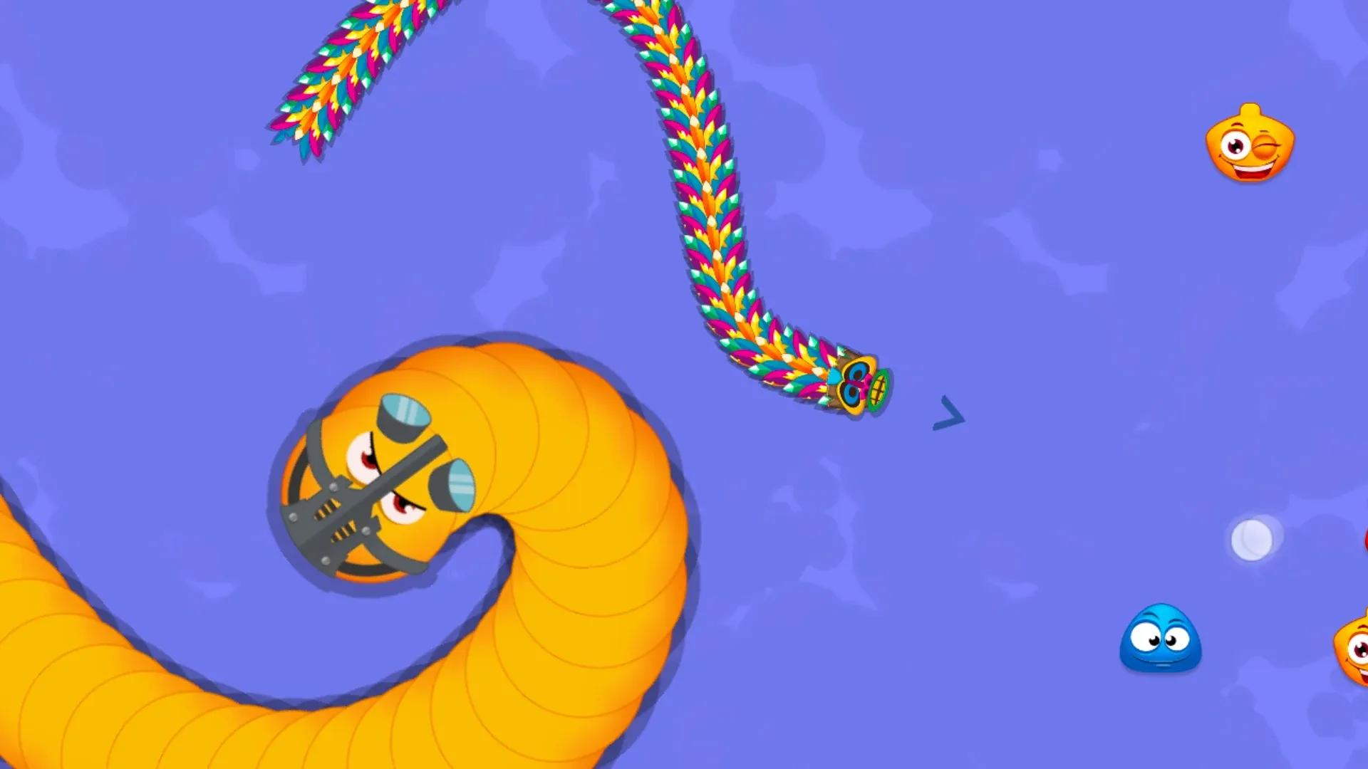 Червяки на охоте - змейка .iO v4.16.1 APK Мод (Много денег) Screenshot 4