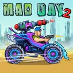 Взломанный Mad Day 2: Shoot the Aliens [мод: много топлива] на Андроид