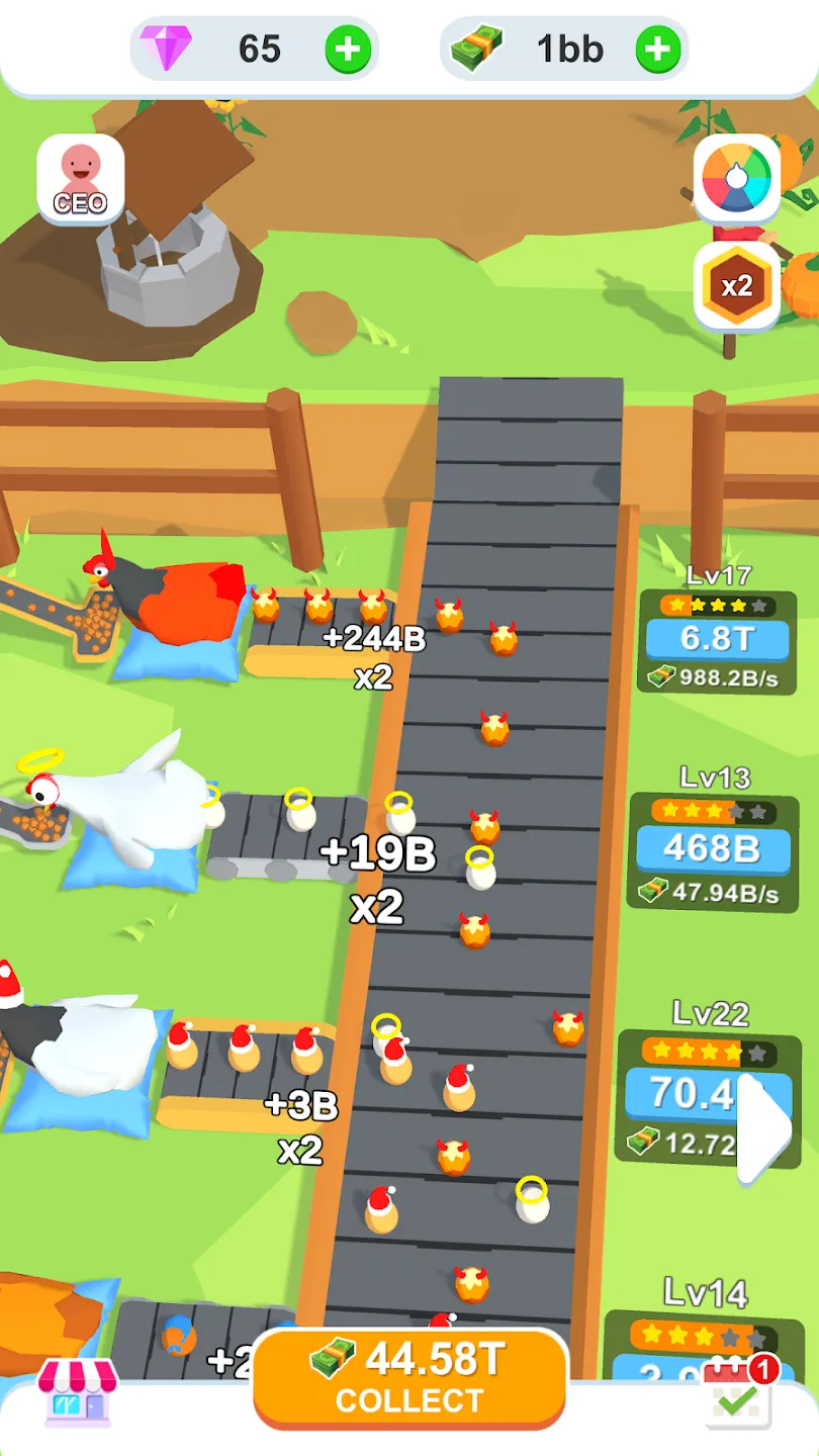 Фабрика яиц в режиме ожидания v3.4.6 APK Мод (Много денег) Screenshot 1