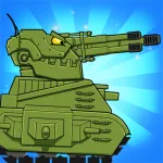 Взломанный Merge Tanks: Танки vs Танчики Мод (Много денег) на Андроид