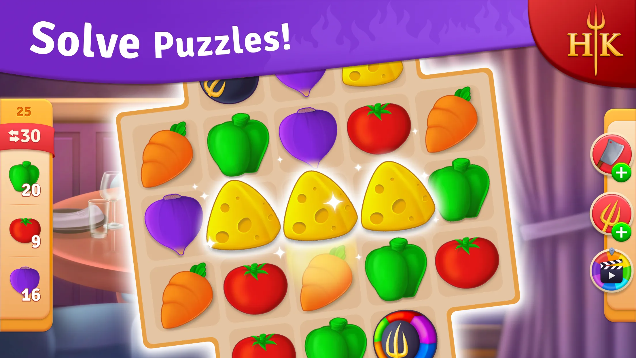 Hell's Kitchen: Match & Design v2.2.7 APK Мод (Много денег) Screenshot 3