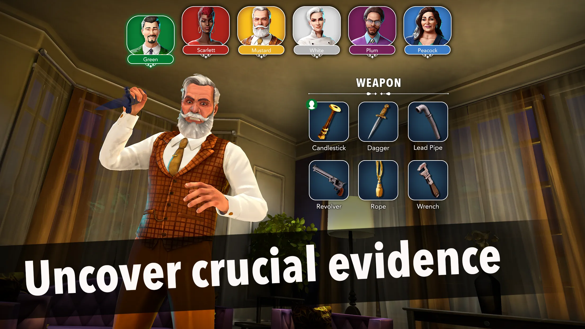 Cluedo: Official Hasbro Game v0.0.34 APK Мод (Полная версия) Screenshot 3 Cluedo: Official Hasbro Game v0.0.34 APK Мод (Полная версия) Screenshot 3