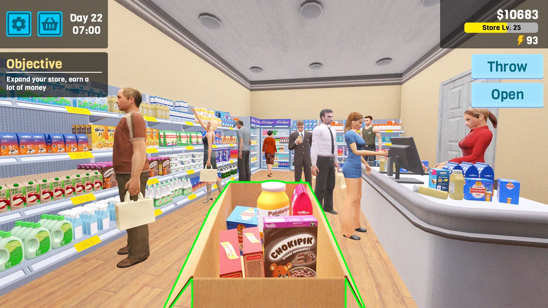 Manage Supermarket Simulator v2.7.13 APK Мод (Много денег) Screenshot 1