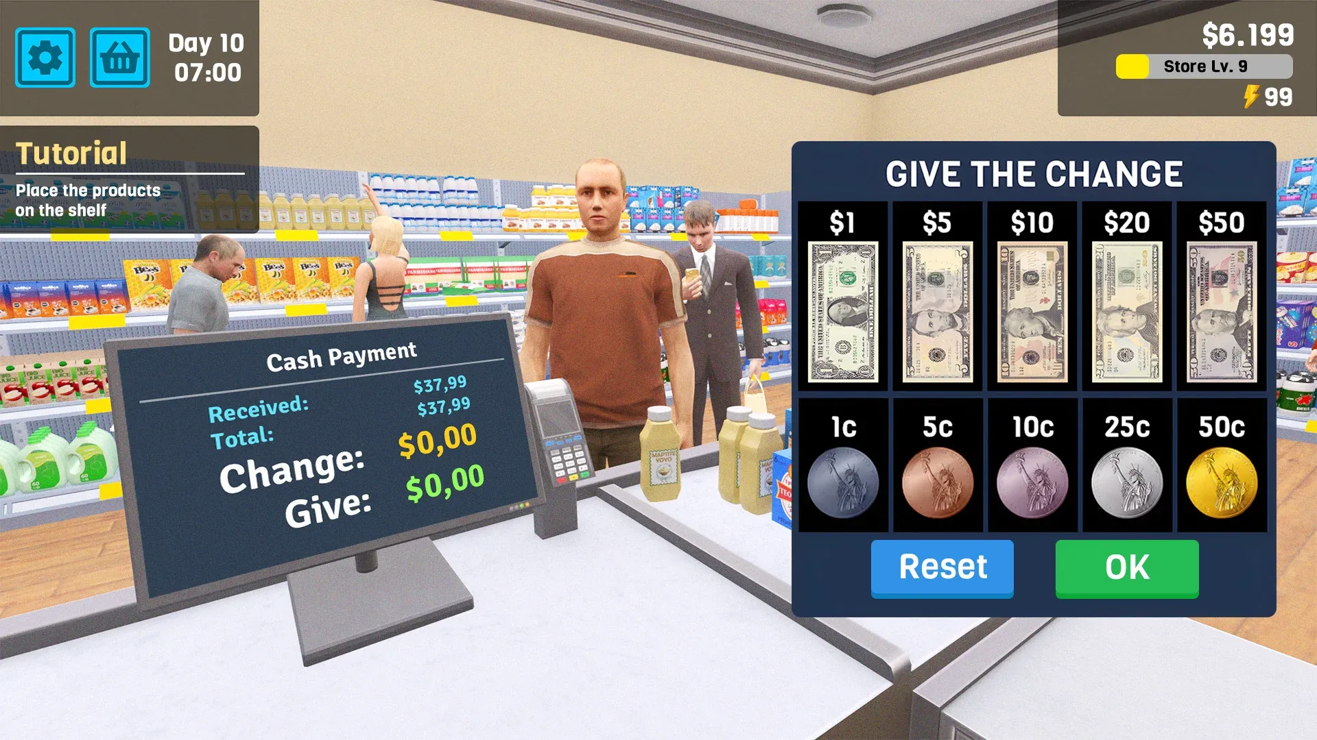Manage Supermarket Simulator v2.7.13 APK Мод (Много денег) Screenshot 3