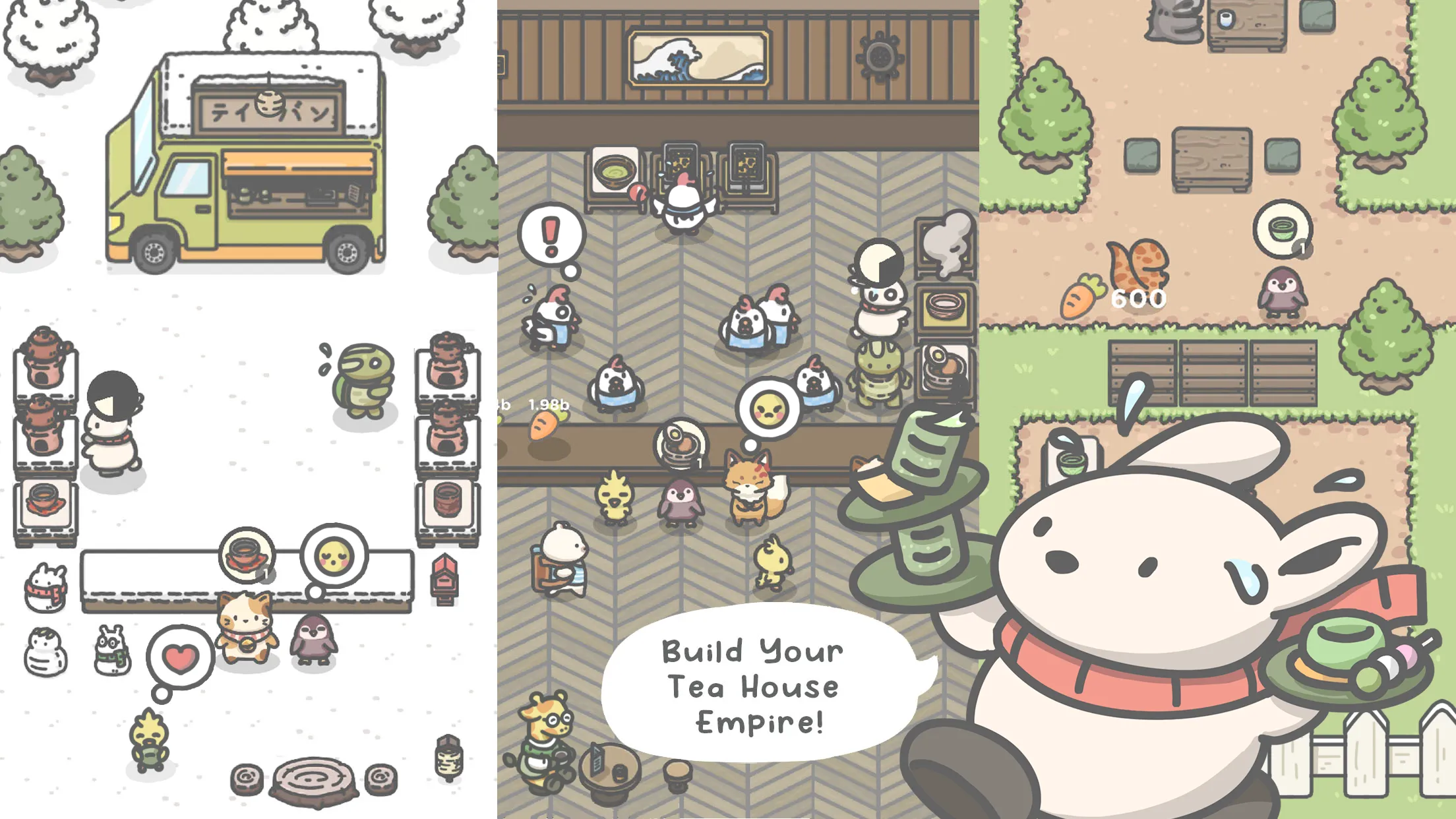 Tsuki Tea House: Idle Journey v1.0.26 APK Мод (Меню, Много моркови) Screenshot 4