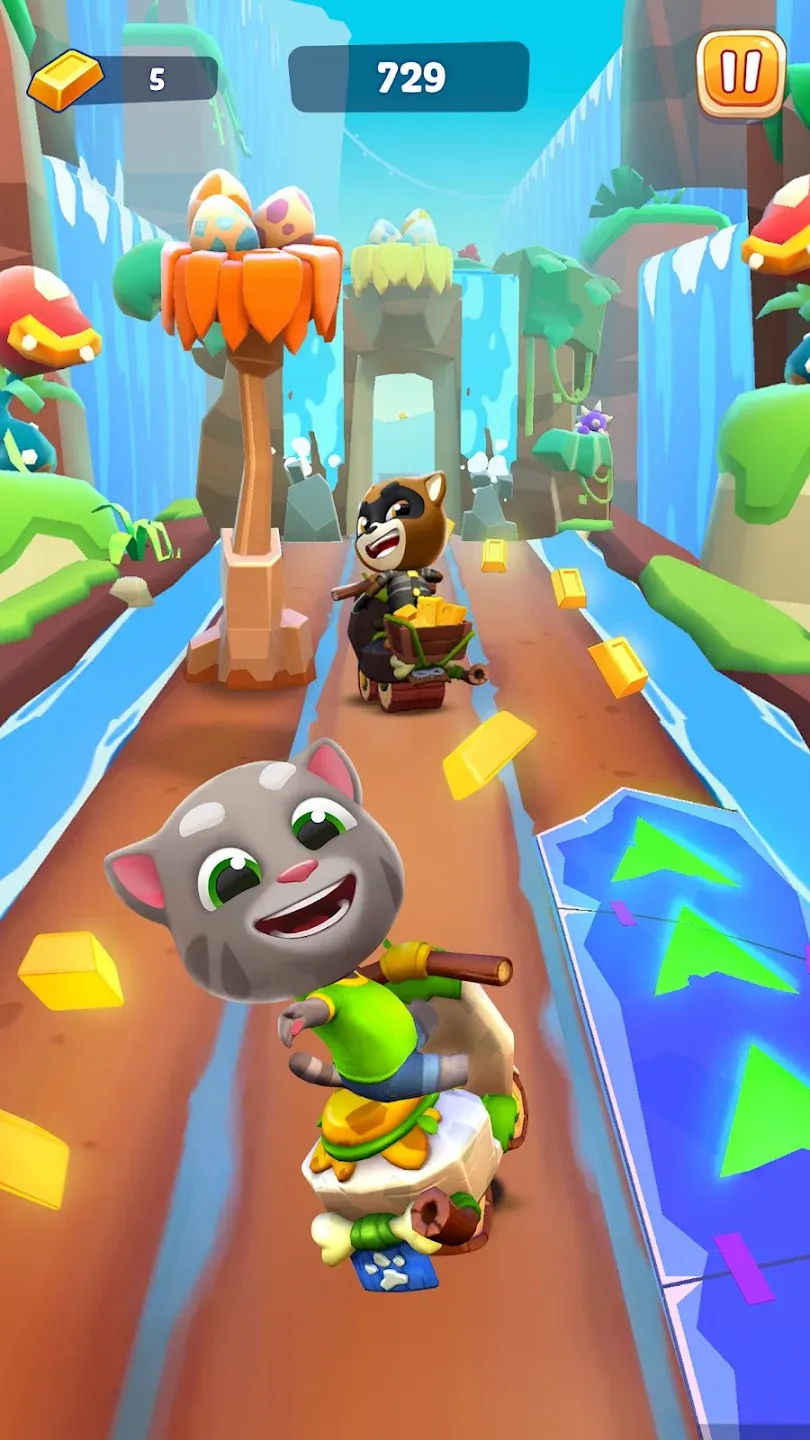 Говорящий Том: гонка на время v1.4.4.18457 APK Мод (Меню, Много денег, Без рекламы) Screenshot 1