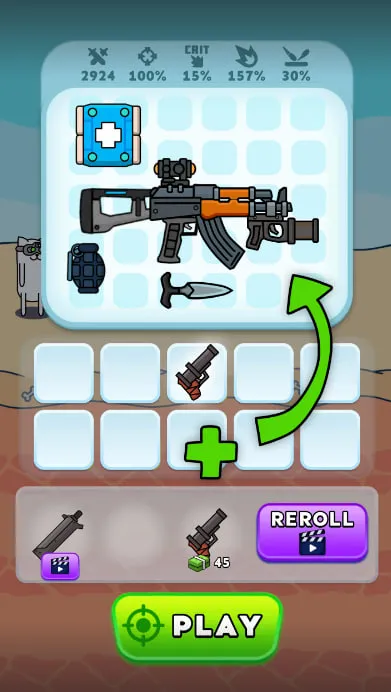 Gun Hero: Cat Survival Shooter v3.0.7 APK Мод (Меню, Высокий урон, здоровье и награды) Screenshot 2